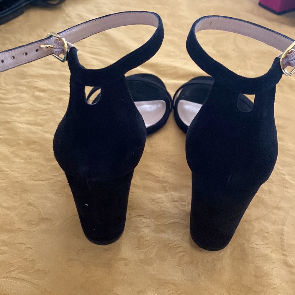 Suede Stuart Weitzman Block Sandal - image 2